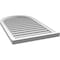 Ekena Millwork Round Top Surface Mount PVC Gable Vent: Functional, w/ 2"W x 2"P Brickmould Sill Frame, 24"W x 40"H GVPRT24X4003SF - alternate 3